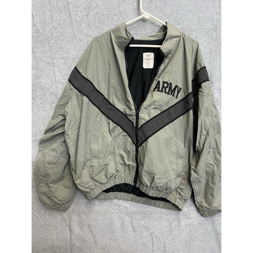 US Army IPFU Jacket Training Windbreaker Grey Reflective Large Regular 99-D-CB87